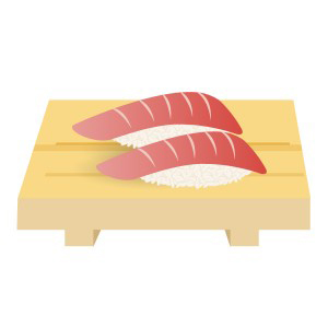 お刺身 お寿司 にぎり寿司 まぐろ フリーイラスト素材 趣味で作ったイラストを配るサイト