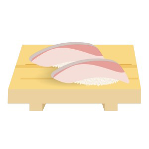 お刺身 お寿司 にぎり寿司 はまち フリーイラスト素材 趣味で作ったイラストを配るサイト