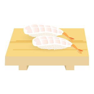 寿司 - エビ　sushi shrimp