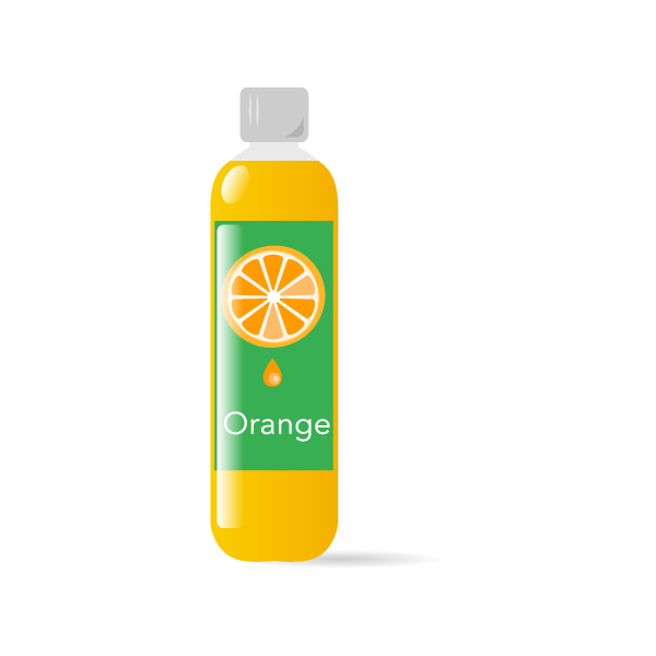 ペットボトル 缶 ペットボトルのオレンジジュース フリーイラスト