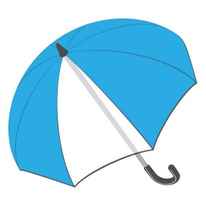 ブルーの傘