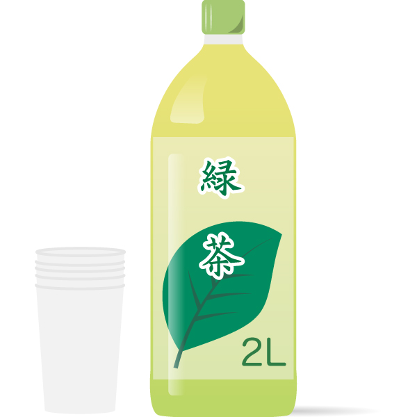 ペットボトル 缶 2lペットボトルの緑茶 フリーイラスト素材 趣味で作ったイラストを配るサイト