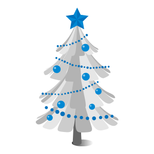 クリスマス ホワイトクリスマスツリー フリーイラスト素材 趣味で作ったイラストを配るサイト