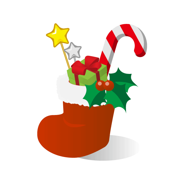 クリスマス クリスマスブーツ フリーイラスト素材 趣味で作ったイラストを配るサイト