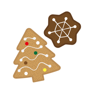 クリスマス ジンジャークッキー01 フリーイラスト素材 趣味で作ったイラストを配るサイト