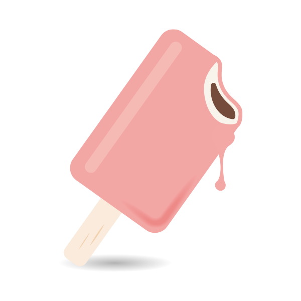 デザート 食べかけの棒付きアイス フリーイラスト素材 趣味で作ったイラストを配るサイト