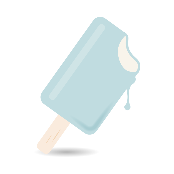 デザート 食べかけの棒付きアイス2 フリーイラスト素材 趣味で作ったイラストを配るサイト